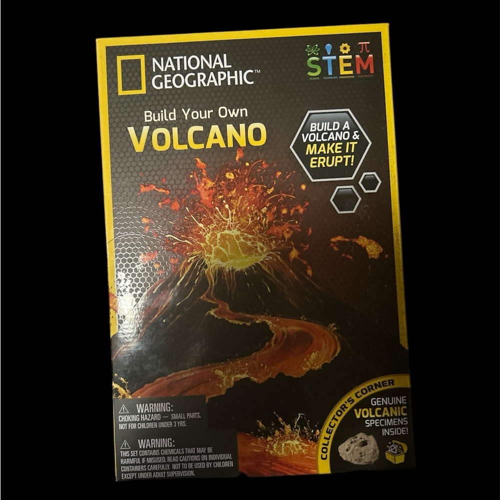 NATIONAL GEOGRAPHIC Build Your Own Volcano STEM Science Fair Class Project